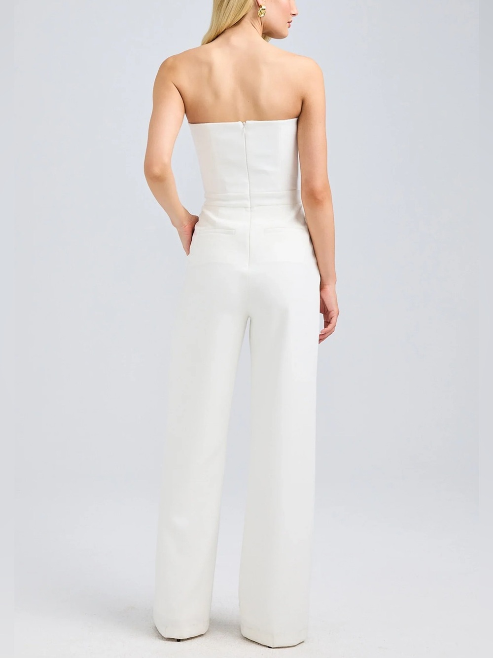 Generation Live Camilo Crepe White Jumpsuit NWTs sz 4 - Picture 3 of 13